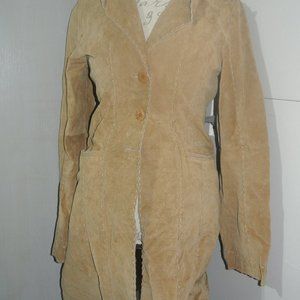 90s Wet Seal Med Leather Jacket Vintage Stitched